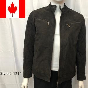 Genuine Leather Jacket Nubuck Suede art#1214